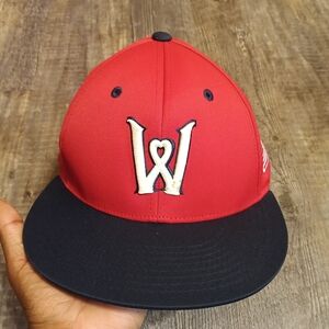 Red and Black Cap with W Logo